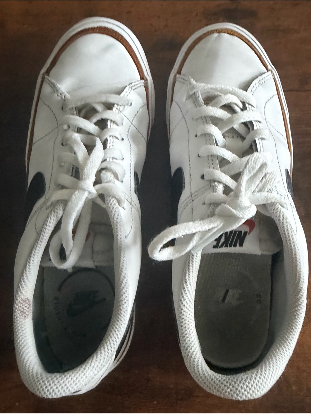 Nike Court Legacy Low White Black Gum Sneakers Youth 5.5Y / Women’s 7 - Picture 7 of 8
